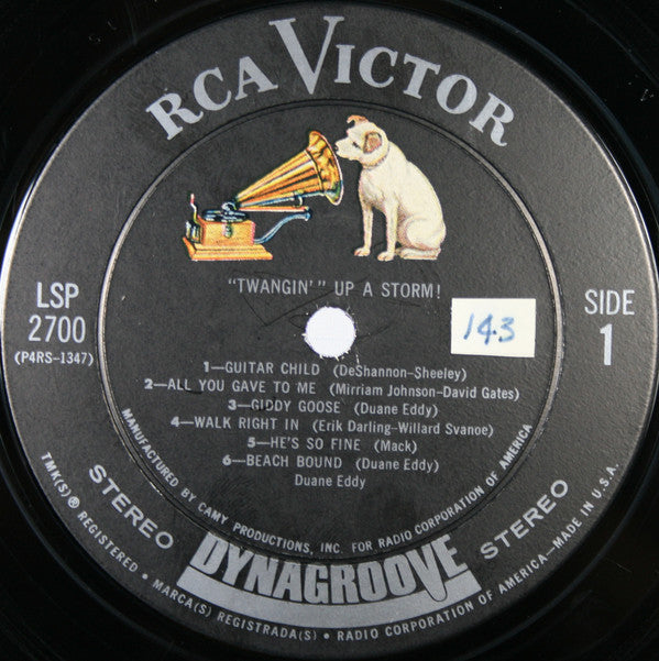 Duane Eddy, Duane Eddy And The Rebels Featuring The Rebelettes : "Twangin'" Up A Storm! (LP, Album)