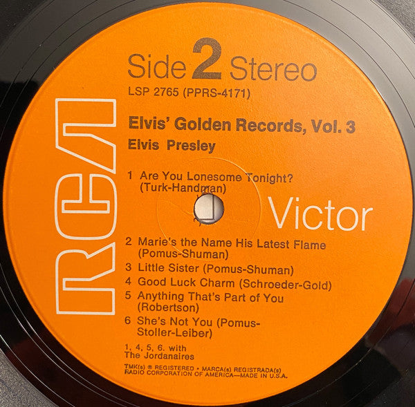 Elvis Presley : Elvis' Golden Records, Vol. 3 (LP, Comp, RE, Roc)