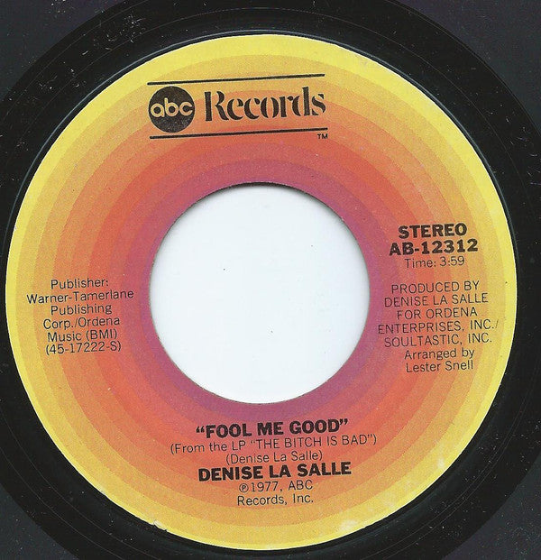 Denise La Salle* : Love Me Right (7", Single, San)