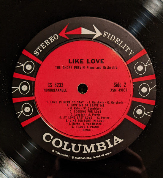 Andre Previn* : Like Love (LP, Album)