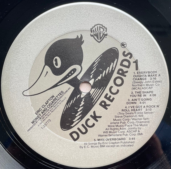 Eric Clapton : Money And Cigarettes (LP, Album, Club, Pit)