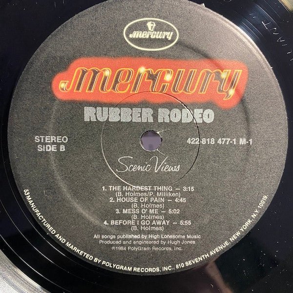 Rubber Rodeo : Scenic Views (LP, Album, 53 )