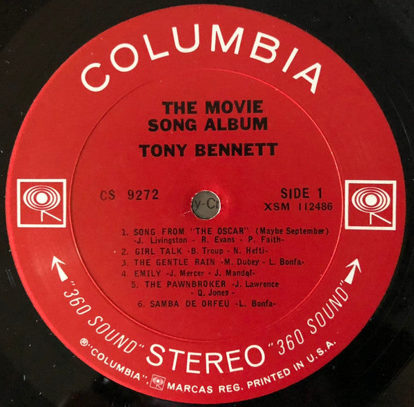 Tony Bennett : The Movie Song Album (LP, Album, Pit)