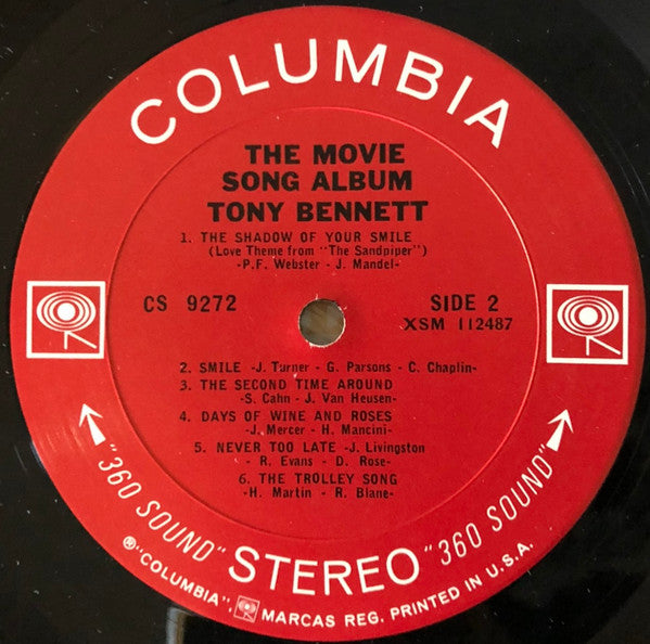 Tony Bennett : The Movie Song Album (LP, Album, Pit)