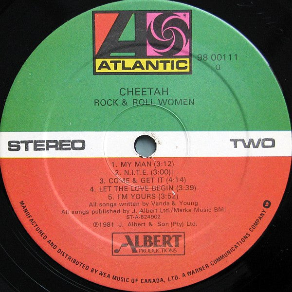 Cheetah (3) : Rock & Roll Women (LP, Album)