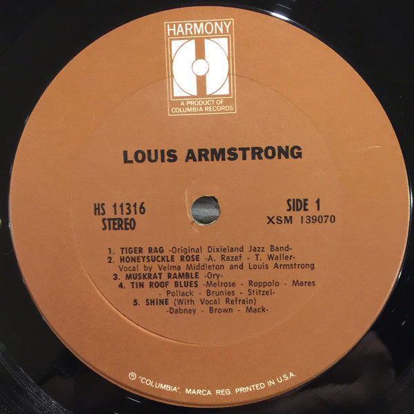 Louis Armstrong : Louis Armstrong (LP, Comp, Ter)