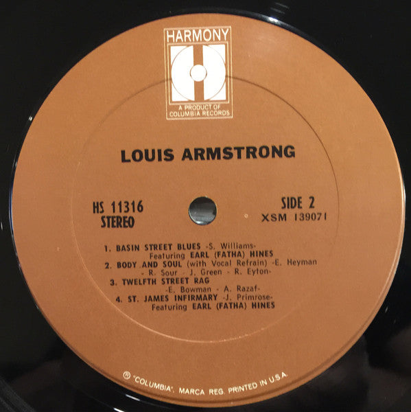 Louis Armstrong : Louis Armstrong (LP, Comp, Ter)