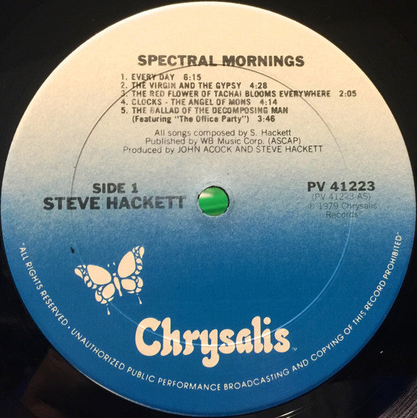 Steve Hackett : Spectral Mornings (LP, Album, RE)