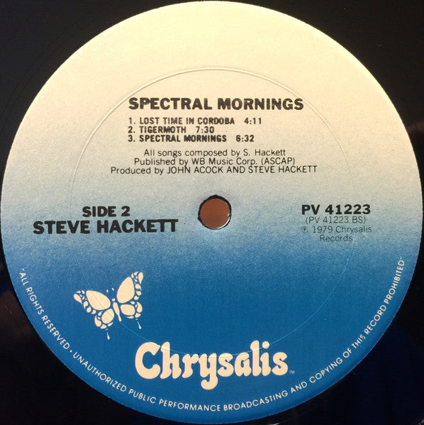 Steve Hackett : Spectral Mornings (LP, Album, RE)