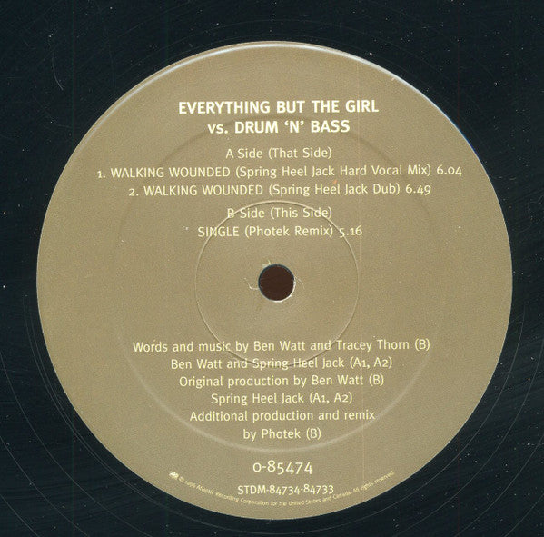 Everything But The Girl : Everything But The Girl Vs. Drum 'N' Bass (2x12", Maxi)