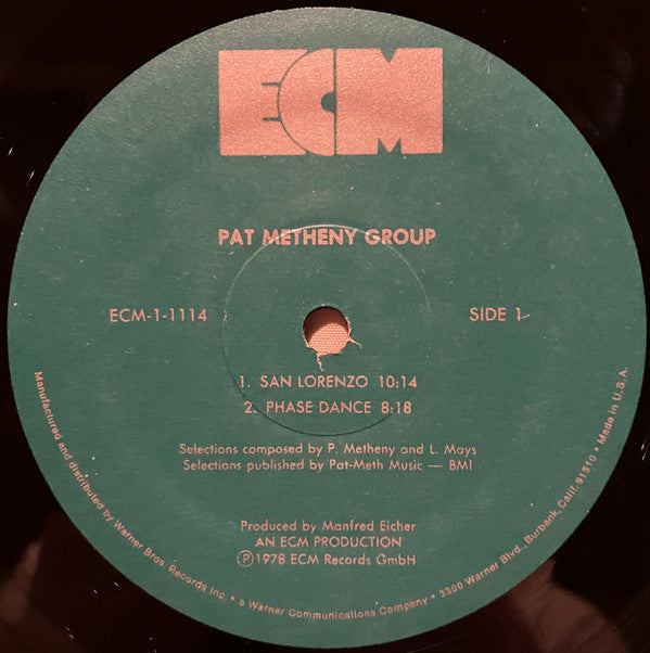 Pat Metheny Group : Pat Metheny Group (LP, Album)
