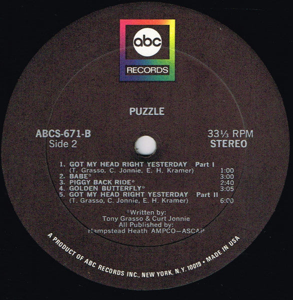 Puzzle (17) : Puzzle (LP, Album)