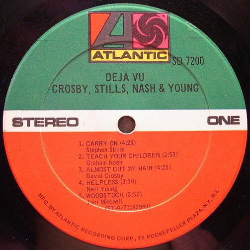 Crosby, Stills, Nash & Young : Déjà Vu (LP, Album, RE, RI-)