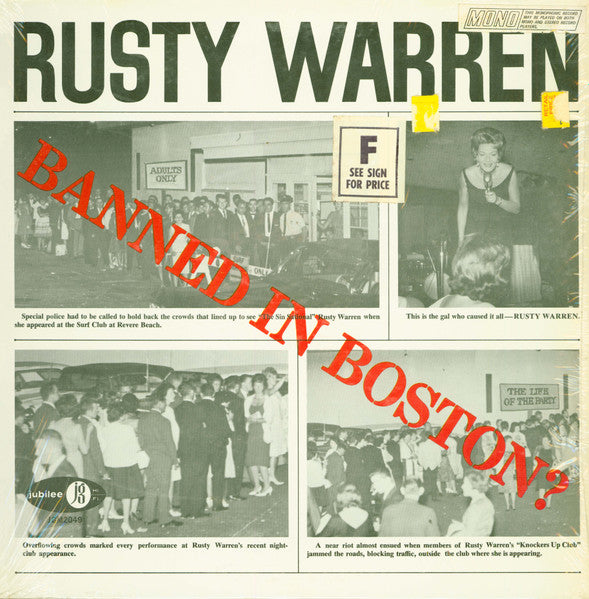 Rusty Warren : Banned In Boston? (LP, Album, Mono, Bel)