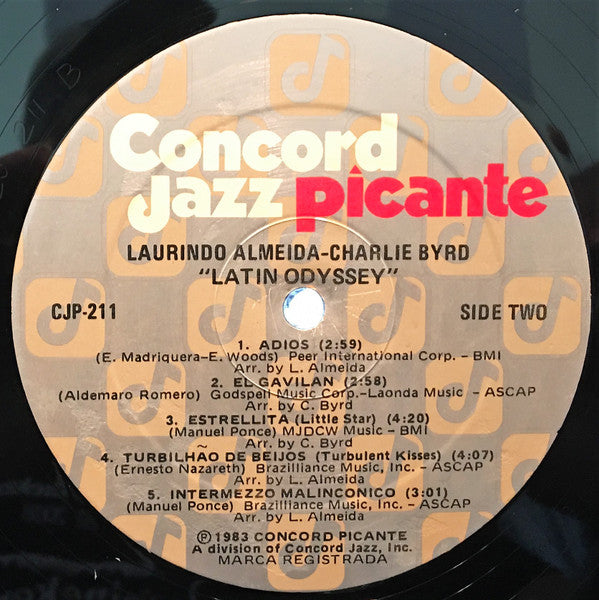 Laurindo Almeida · Charlie Byrd : Latin Odyssey (LP, Album)