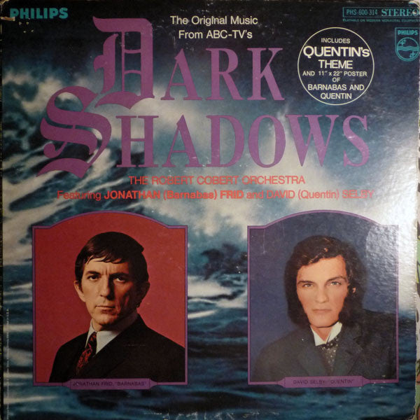 The Robert Cobert Orchestra Featuring Jonathan (Barnabas) Frid* And David (Quentin) Selby* : The Original Music From ABC-TV's Dark Shadows (LP, Album)