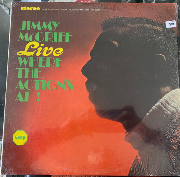 Jimmy McGriff : Live Where The Action's At! (LP, Album)