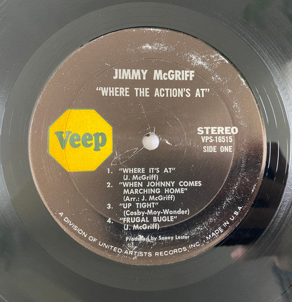 Jimmy McGriff : Live Where The Action's At! (LP, Album)