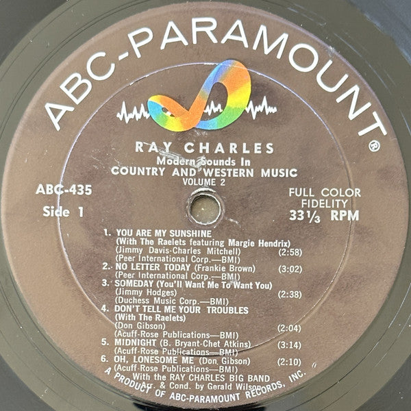 Ray Charles : Modern Sounds In Country And Western Music (Volume Two) (LP, Album, Mono)