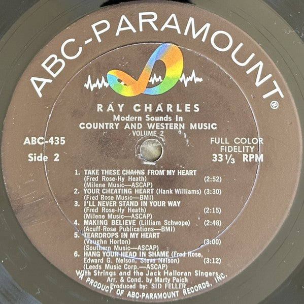Ray Charles : Modern Sounds In Country And Western Music (Volume Two) (LP, Album, Mono)