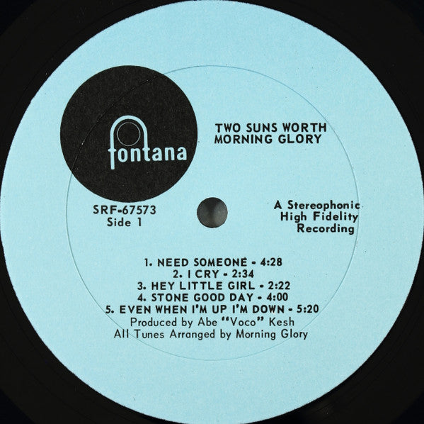 Morning Glory (5) : Two Suns Worth (LP, Album)
