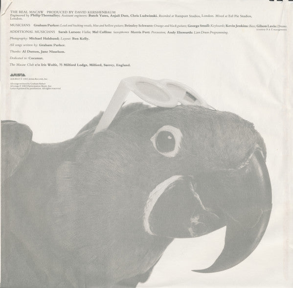 Graham Parker : The Real Macaw (LP, Album, Ind)
