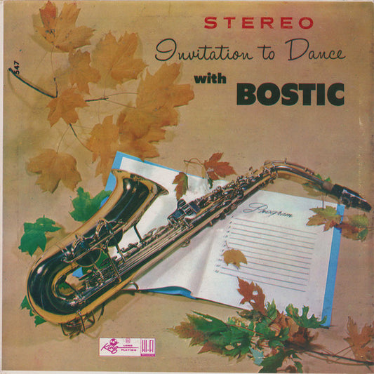 Earl Bostic : Invitation To Dance With Bostic (LP, Album, RE)