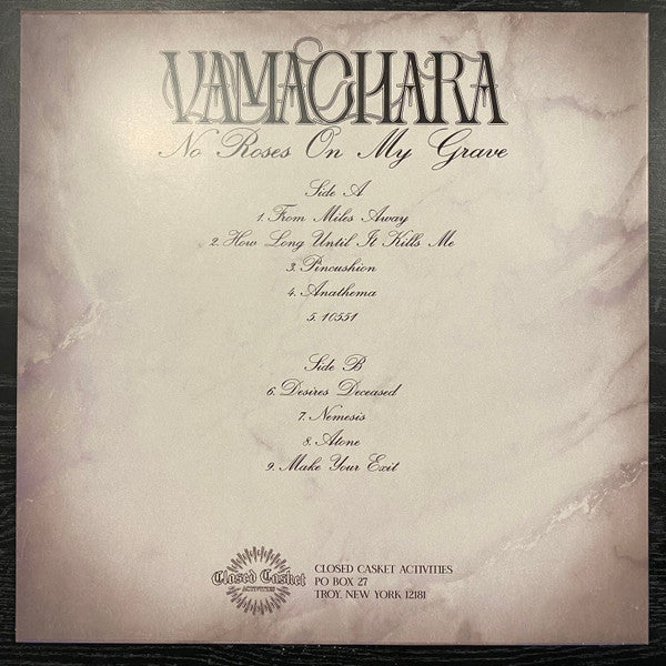 Vamachara : No Roses On My Grave (LP, Album, Ltd, Bla)