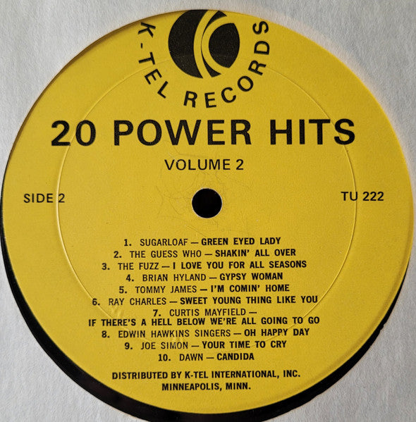 Various : 20 Power Hits Volume 2 (LP, Comp, Mon)