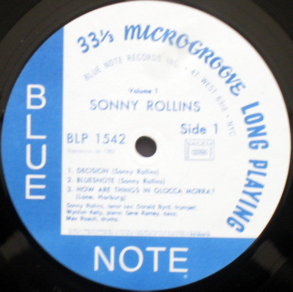 Sonny Rollins : Sonny Rollins Volume 1 (LP, Album, Mono, RE)