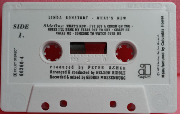 Linda Ronstadt & The Nelson Riddle Orchestra* : What's New (Cass, Album, Club, Dol)