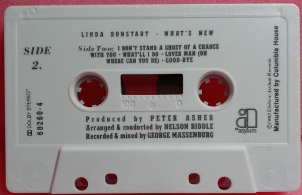 Linda Ronstadt & The Nelson Riddle Orchestra* : What's New (Cass, Album, Club, Dol)