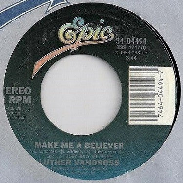 Luther Vandross : Make Me A Believer / Busy Body (7")
