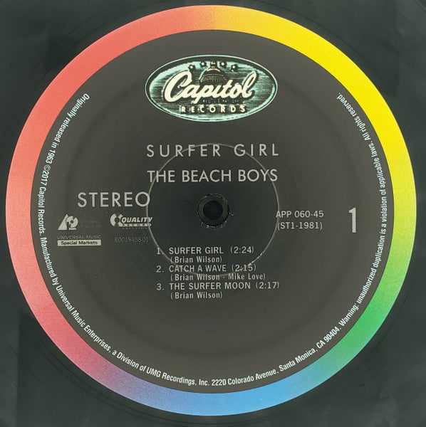 The Beach Boys : Surfer Girl (2xLP, Album, RE, RM, 180)