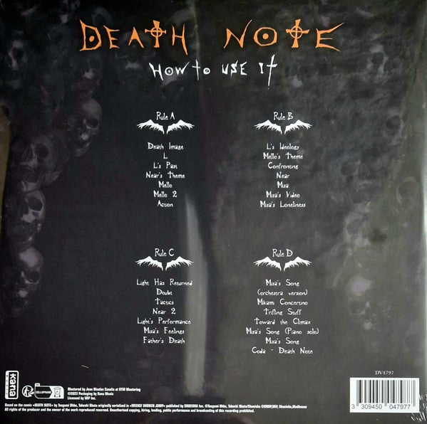 Hideki Taniuchi & Yoshihisa Hirano : Death Note Original Soundtrack III (2xLP, Album, Ltd, Bro)