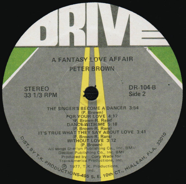 Peter Brown (2) : A Fantasy Love Affair (LP, Album)