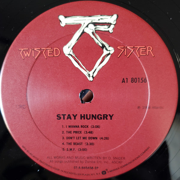 Twisted Sister : Stay Hungry (LP, Album, Club, Car)