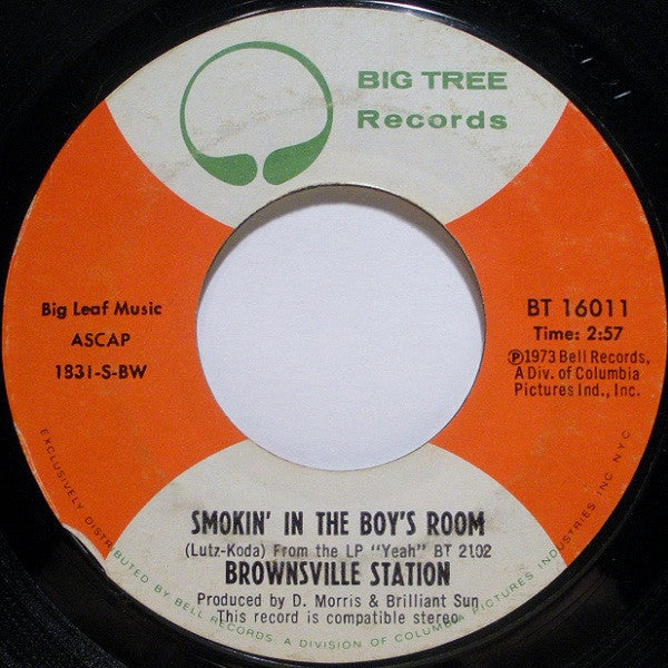 Brownsville Station : Smokin' In The Boy's Room (7", Single, Styrene, Bes)