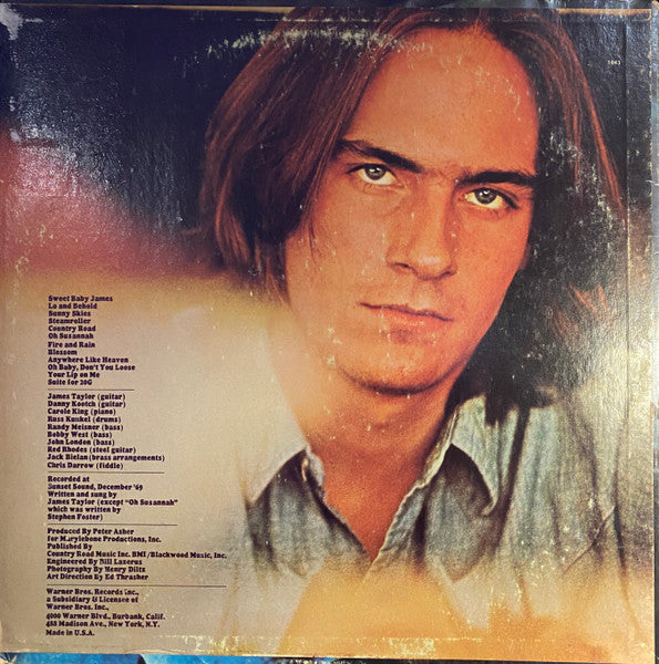 James Taylor (2) : Sweet Baby James (LP, Album, RP)