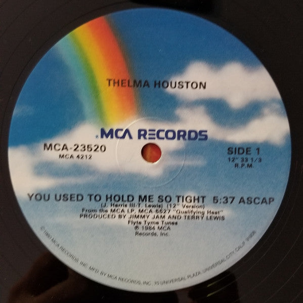 Thelma Houston : You Used To Hold Me So Tight (12" Version) (12", Glo)