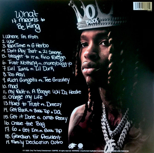King Von : What It Means To Be King (2xLP, Album, Sil)