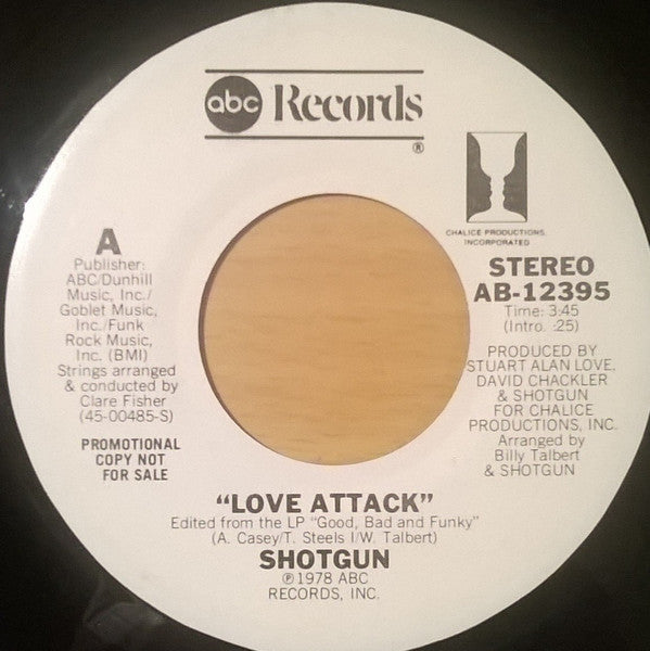 Shotgun (2) : Love Attack (7", Promo)