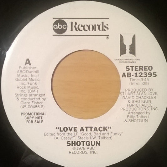 Shotgun (2) : Love Attack (7", Promo)