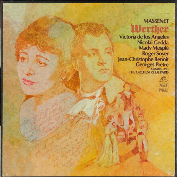 Jules Massenet, Victoria De Los Angeles, Nicolai Gedda, Mady Mesplé, Roger Soyer, Jean-Christophe Benoit  /  Georges Prêtre  conducting Orchestre De Paris : Werther (3xLP, RP + Box, Album, wit)