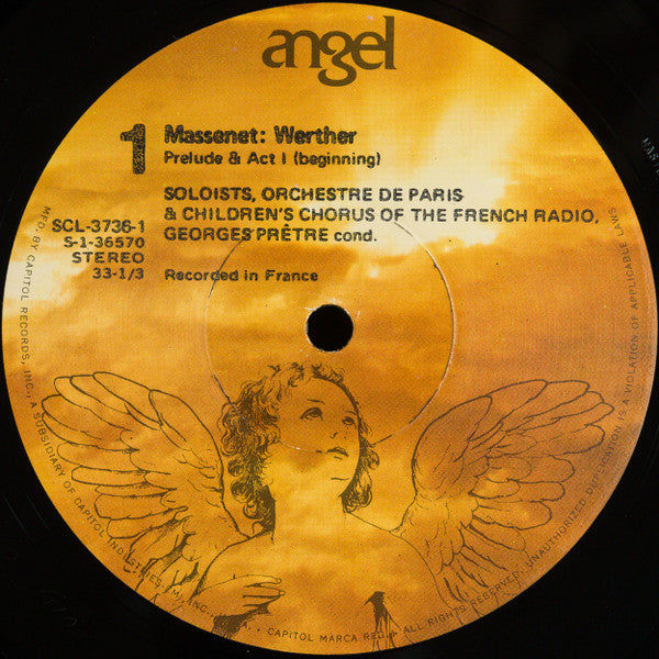Jules Massenet, Victoria De Los Angeles, Nicolai Gedda, Mady Mesplé, Roger Soyer, Jean-Christophe Benoit  /  Georges Prêtre  conducting Orchestre De Paris : Werther (3xLP, RP + Box, Album, wit)