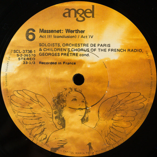 Jules Massenet, Victoria De Los Angeles, Nicolai Gedda, Mady Mesplé, Roger Soyer, Jean-Christophe Benoit  /  Georges Prêtre  conducting Orchestre De Paris : Werther (3xLP, RP + Box, Album, wit)