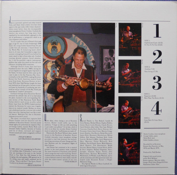 Dexter Gordon : Nights At The Keystone (2xLP, Album)
