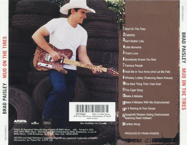 Brad Paisley : Mud On The Tires (HDCD, Album, Club)