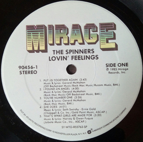 The Spinners* : Lovin' Feelings (LP, Album, Spe)
