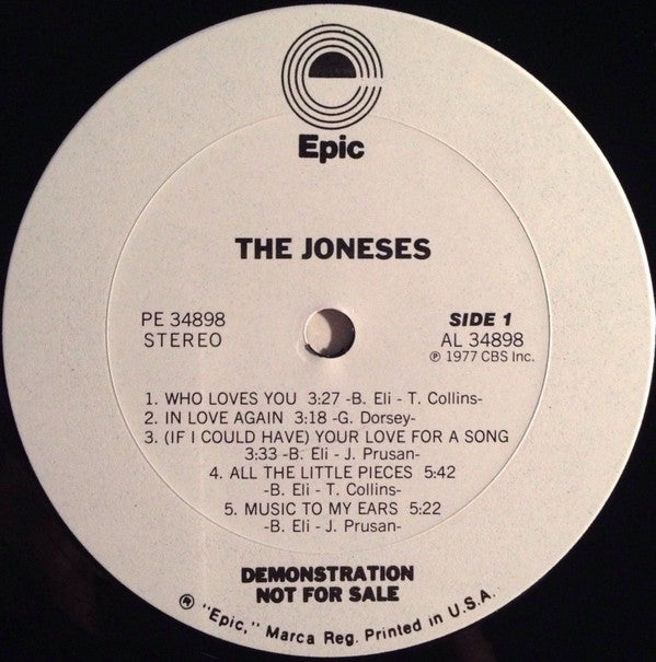 【The Joneses / The Joneses】LP Buy The Joneses : The Joneses (LP, Album, Promo) Online for a
